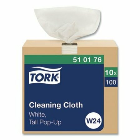 ESSITY Tork, CLEANING CLOTH, 8.46 X 16.13, WHITE, 10PK 510176